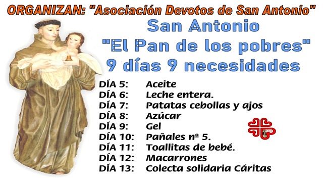 El pan de los pobres: nueve días , nueve necesidades